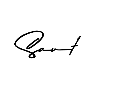 Use a signature maker to create a handwritten signature online. With this signature software, you can design (Asem Kandis PERSONAL USE) your own signature for name Saut. Saut signature style 9 images and pictures png