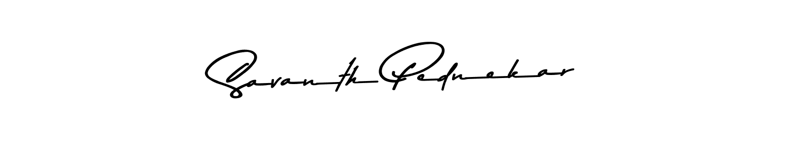 Make a beautiful signature design for name Savanth Pednekar. Use this online signature maker to create a handwritten signature for free. Savanth Pednekar signature style 9 images and pictures png