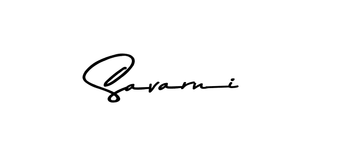 How to make Savarni name signature. Use Asem Kandis PERSONAL USE style for creating short signs online. This is the latest handwritten sign. Savarni signature style 9 images and pictures png