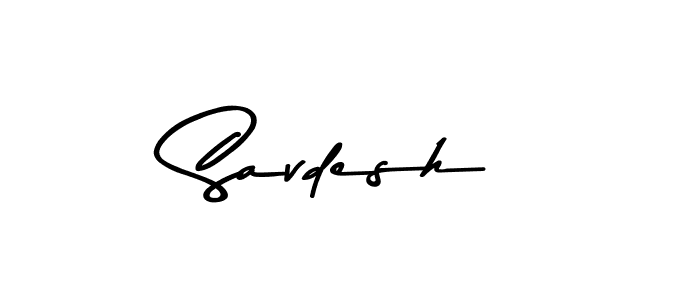 Design your own signature with our free online signature maker. With this signature software, you can create a handwritten (Asem Kandis PERSONAL USE) signature for name Savdesh. Savdesh signature style 9 images and pictures png