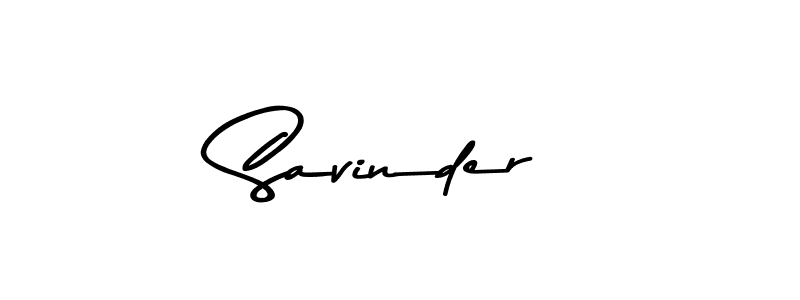 Create a beautiful signature design for name Savinder. With this signature (Asem Kandis PERSONAL USE) fonts, you can make a handwritten signature for free. Savinder signature style 9 images and pictures png