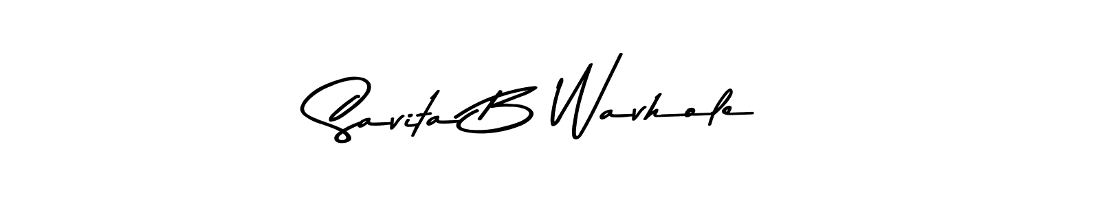 How to make Savita B Wavhole signature? Asem Kandis PERSONAL USE is a professional autograph style. Create handwritten signature for Savita B Wavhole name. Savita B Wavhole signature style 9 images and pictures png