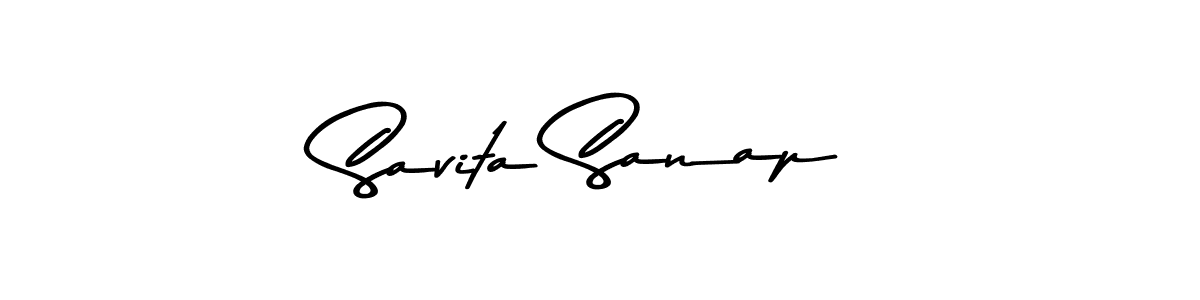 Make a beautiful signature design for name Savita Sanap. With this signature (Asem Kandis PERSONAL USE) style, you can create a handwritten signature for free. Savita Sanap signature style 9 images and pictures png