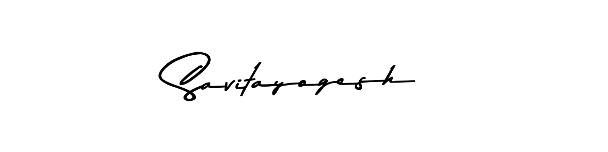 Savitayogesh stylish signature style. Best Handwritten Sign (Asem Kandis PERSONAL USE) for my name. Handwritten Signature Collection Ideas for my name Savitayogesh. Savitayogesh signature style 9 images and pictures png