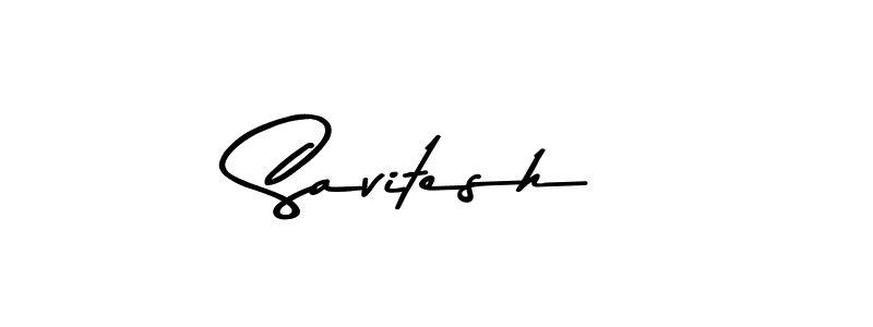 Design your own signature with our free online signature maker. With this signature software, you can create a handwritten (Asem Kandis PERSONAL USE) signature for name Savitesh. Savitesh signature style 9 images and pictures png