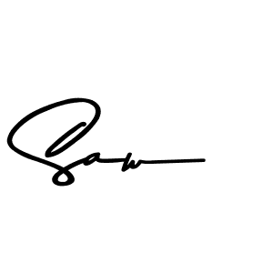 Create a beautiful signature design for name Saw. With this signature (Asem Kandis PERSONAL USE) fonts, you can make a handwritten signature for free. Saw signature style 9 images and pictures png