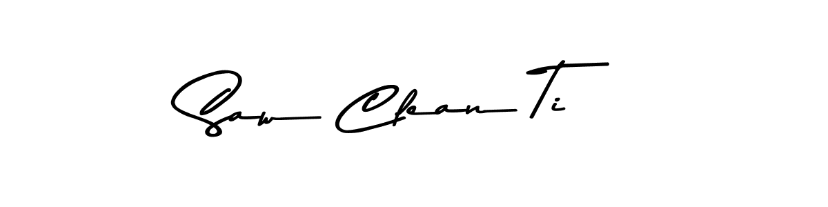 How to make Saw Clean Ti signature? Asem Kandis PERSONAL USE is a professional autograph style. Create handwritten signature for Saw Clean Ti name. Saw Clean Ti signature style 9 images and pictures png