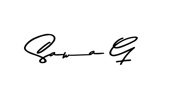 Sawa G stylish signature style. Best Handwritten Sign (Asem Kandis PERSONAL USE) for my name. Handwritten Signature Collection Ideas for my name Sawa G. Sawa G signature style 9 images and pictures png