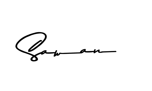 Use a signature maker to create a handwritten signature online. With this signature software, you can design (Asem Kandis PERSONAL USE) your own signature for name Sawan. Sawan signature style 9 images and pictures png