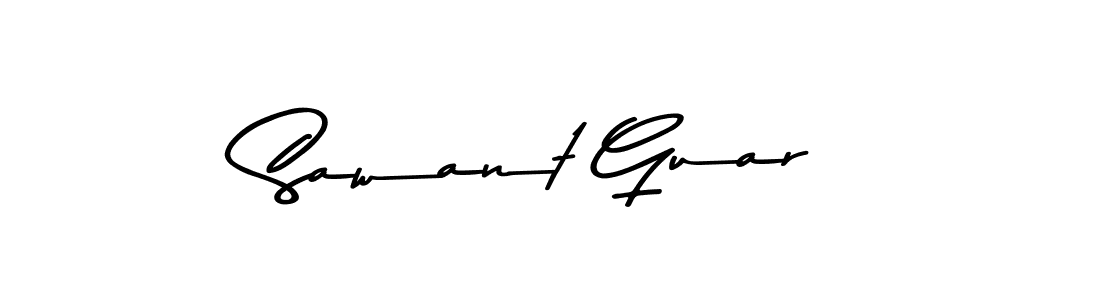 Sawant Guar stylish signature style. Best Handwritten Sign (Asem Kandis PERSONAL USE) for my name. Handwritten Signature Collection Ideas for my name Sawant Guar. Sawant Guar signature style 9 images and pictures png