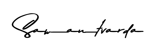 Looking for an artistic signature for Sawantvarda? The Asem Kandis PERSONAL USE calligraphy style gives a sophisticated flow suitable for business cards and emails. Sawantvarda signature style 9 images and pictures png