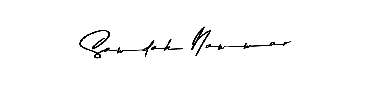 Make a beautiful signature design for name Sawdah Nawwar. Use this online signature maker to create a handwritten signature for free. Sawdah Nawwar signature style 9 images and pictures png