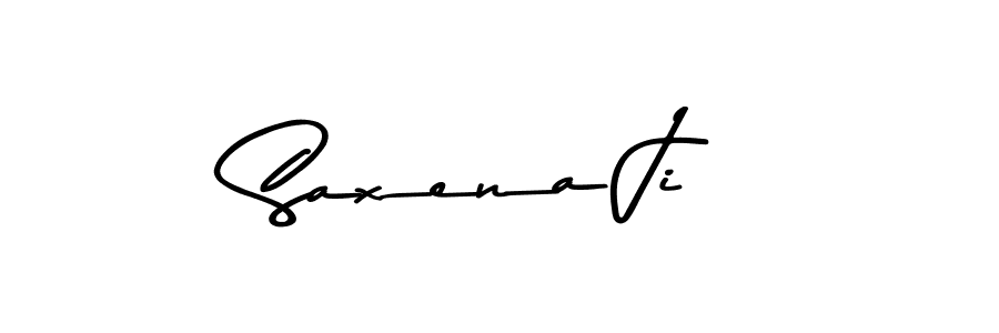 Use a signature maker to create a handwritten signature online. With this signature software, you can design (Asem Kandis PERSONAL USE) your own signature for name Saxena Ji. Saxena Ji signature style 9 images and pictures png