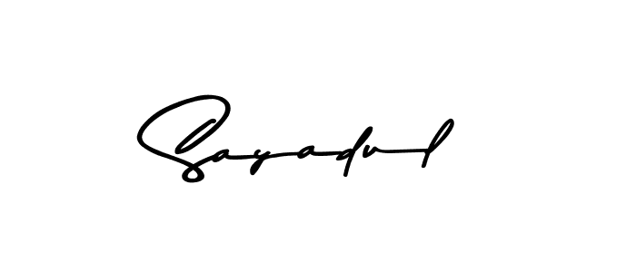 Create a beautiful signature design for name Sayadul. With this signature (Asem Kandis PERSONAL USE) fonts, you can make a handwritten signature for free. Sayadul signature style 9 images and pictures png