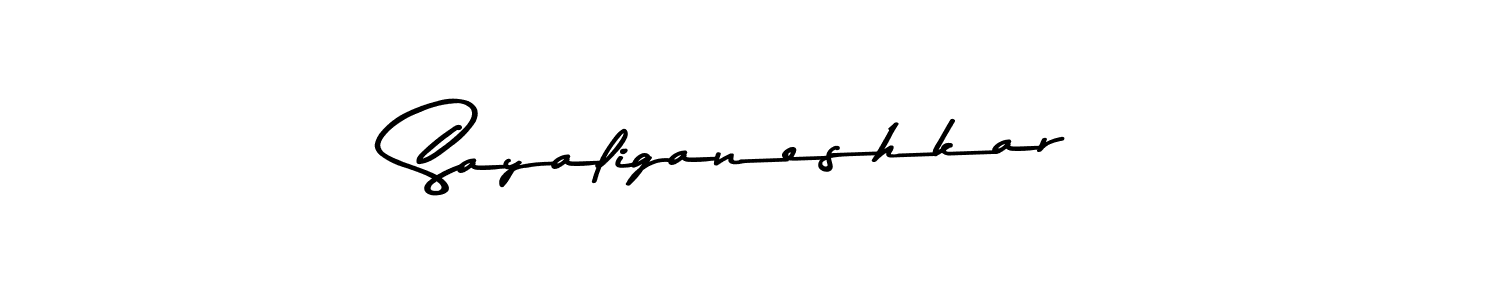 The best way (Asem Kandis PERSONAL USE) to make a short signature is to pick only two or three words in your name. The name Sayaliganeshkar include a total of six letters. For converting this name. Sayaliganeshkar signature style 9 images and pictures png