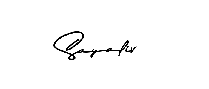 This is the best signature style for the Sayaliv name. Also you like these signature font (Asem Kandis PERSONAL USE). Mix name signature. Sayaliv signature style 9 images and pictures png