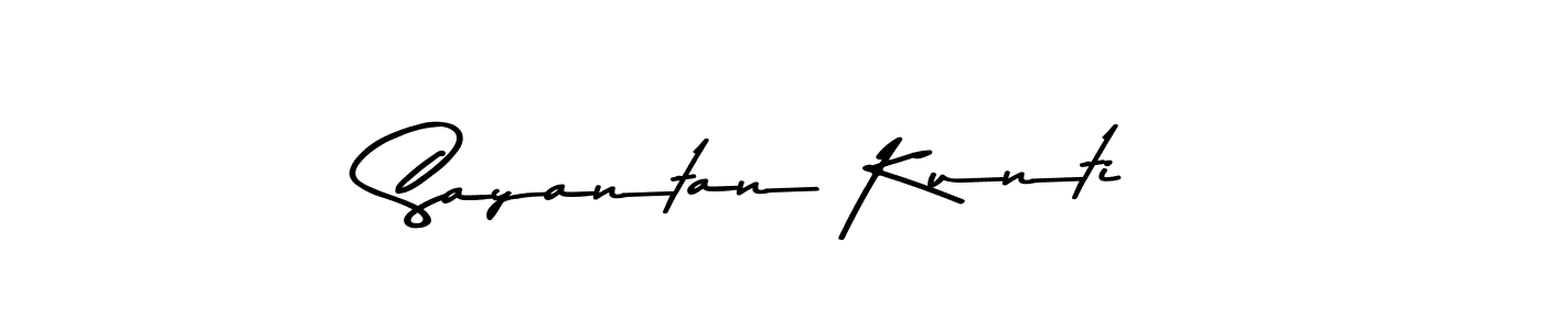 Asem Kandis PERSONAL USE is a professional signature style that is perfect for those who want to add a touch of class to their signature. It is also a great choice for those who want to make their signature more unique. Get Sayantan Kunti name to fancy signature for free. Sayantan Kunti signature style 9 images and pictures png