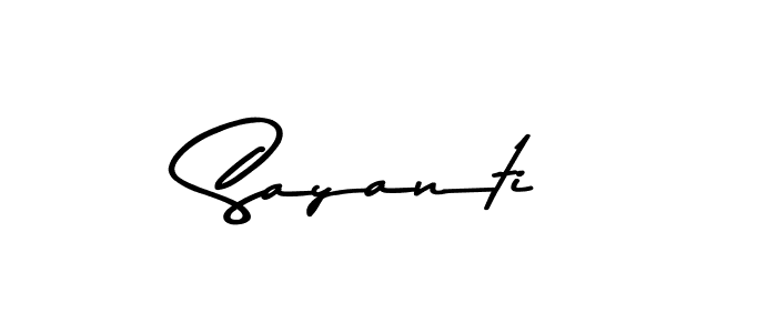 Asem Kandis PERSONAL USE is a professional signature style that is perfect for those who want to add a touch of class to their signature. It is also a great choice for those who want to make their signature more unique. Get Sayanti name to fancy signature for free. Sayanti signature style 9 images and pictures png