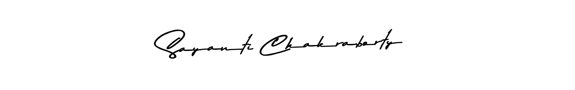 Use a signature maker to create a handwritten signature online. With this signature software, you can design (Asem Kandis PERSONAL USE) your own signature for name Sayanti Chakraborty. Sayanti Chakraborty signature style 9 images and pictures png