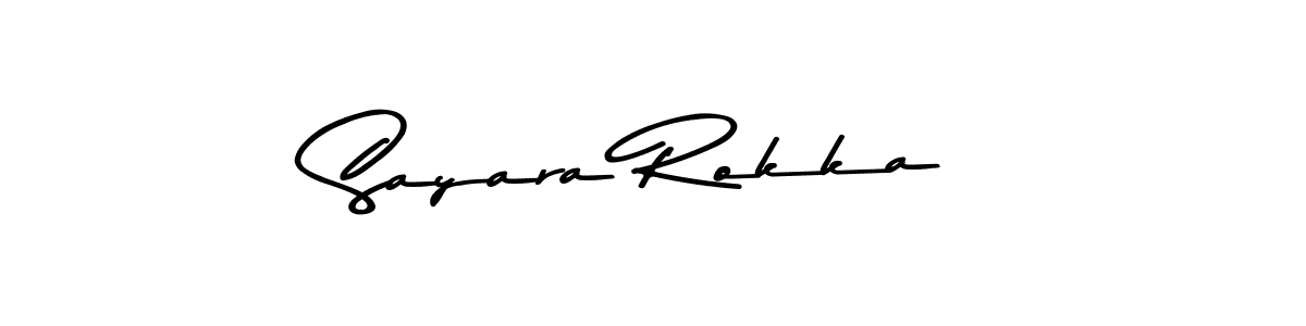 It looks lik you need a new signature style for name Sayara Rokka. Design unique handwritten (Asem Kandis PERSONAL USE) signature with our free signature maker in just a few clicks. Sayara Rokka signature style 9 images and pictures png