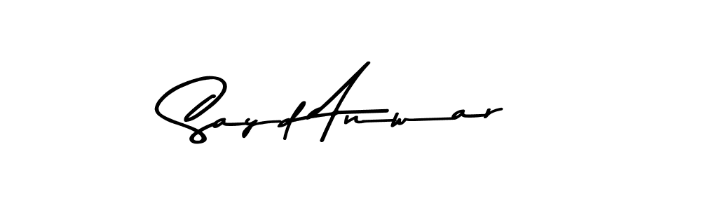 Sayd Anwar stylish signature style. Best Handwritten Sign (Asem Kandis PERSONAL USE) for my name. Handwritten Signature Collection Ideas for my name Sayd Anwar. Sayd Anwar signature style 9 images and pictures png