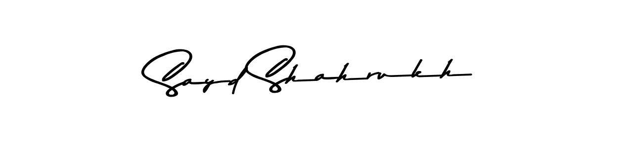 Make a beautiful signature design for name Sayd Shahrukh. With this signature (Asem Kandis PERSONAL USE) style, you can create a handwritten signature for free. Sayd Shahrukh signature style 9 images and pictures png