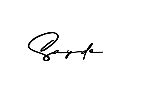 How to make Sayde signature? Asem Kandis PERSONAL USE is a professional autograph style. Create handwritten signature for Sayde name. Sayde signature style 9 images and pictures png