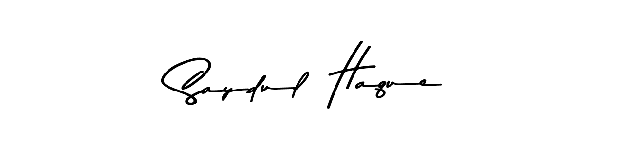 Make a beautiful signature design for name Saydul  Haque. With this signature (Asem Kandis PERSONAL USE) style, you can create a handwritten signature for free. Saydul  Haque signature style 9 images and pictures png