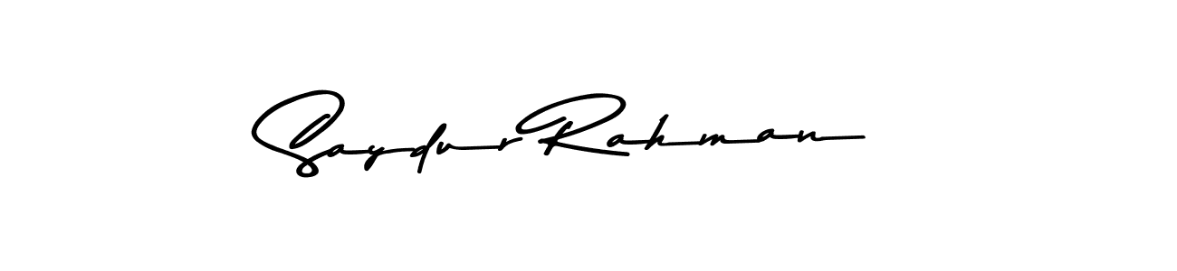 Saydur Rahman stylish signature style. Best Handwritten Sign (Asem Kandis PERSONAL USE) for my name. Handwritten Signature Collection Ideas for my name Saydur Rahman. Saydur Rahman signature style 9 images and pictures png