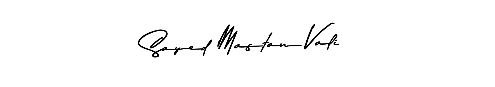 Create a beautiful signature design for name Sayed Mastan Vali. With this signature (Asem Kandis PERSONAL USE) fonts, you can make a handwritten signature for free. Sayed Mastan Vali signature style 9 images and pictures png