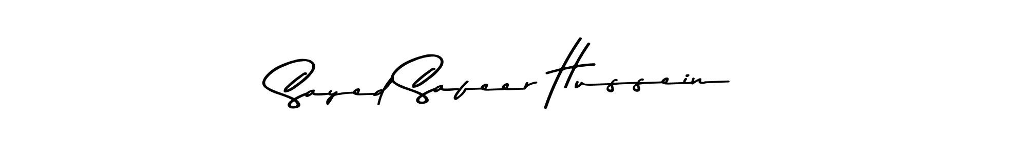 Sayed Safeer Hussein stylish signature style. Best Handwritten Sign (Asem Kandis PERSONAL USE) for my name. Handwritten Signature Collection Ideas for my name Sayed Safeer Hussein. Sayed Safeer Hussein signature style 9 images and pictures png