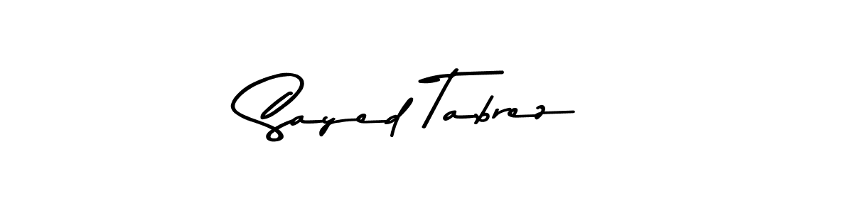 It looks lik you need a new signature style for name Sayed Tabrez. Design unique handwritten (Asem Kandis PERSONAL USE) signature with our free signature maker in just a few clicks. Sayed Tabrez signature style 9 images and pictures png