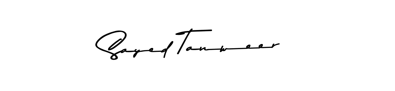 How to make Sayed Tanweer signature? Asem Kandis PERSONAL USE is a professional autograph style. Create handwritten signature for Sayed Tanweer name. Sayed Tanweer signature style 9 images and pictures png