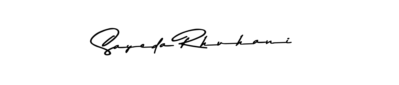 Also You can easily find your signature by using the search form. We will create Sayeda Rhuhani name handwritten signature images for you free of cost using Asem Kandis PERSONAL USE sign style. Sayeda Rhuhani signature style 9 images and pictures png