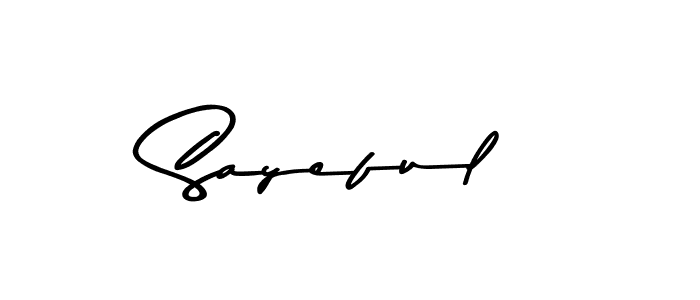 Design your own signature with our free online signature maker. With this signature software, you can create a handwritten (Asem Kandis PERSONAL USE) signature for name Sayeful. Sayeful signature style 9 images and pictures png