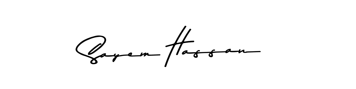 Here are the top 10 professional signature styles for the name Sayem Hassan. These are the best autograph styles you can use for your name. Sayem Hassan signature style 9 images and pictures png