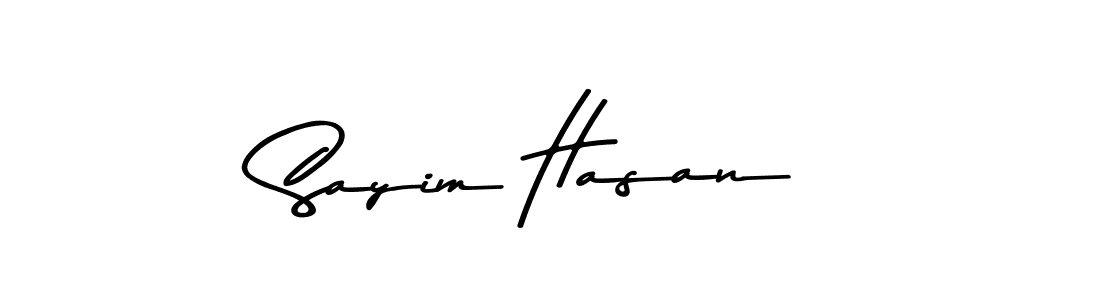 How to make Sayim Hasan signature? Asem Kandis PERSONAL USE is a professional autograph style. Create handwritten signature for Sayim Hasan name. Sayim Hasan signature style 9 images and pictures png