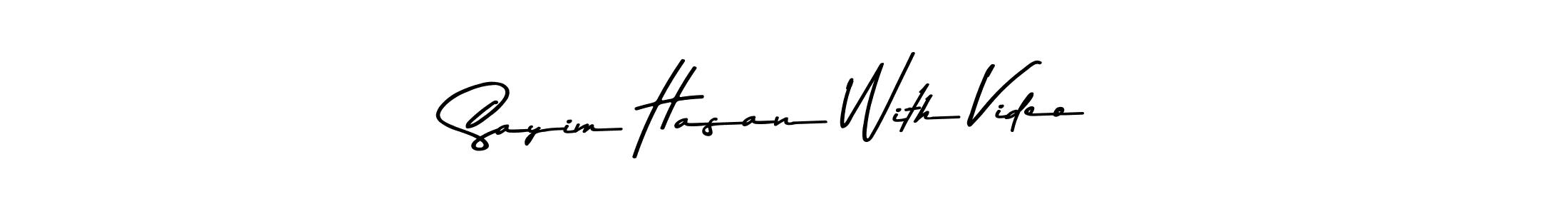 Check out images of Autograph of Sayim Hasan With Video name. Actor Sayim Hasan With Video Signature Style. Asem Kandis PERSONAL USE is a professional sign style online. Sayim Hasan With Video signature style 9 images and pictures png