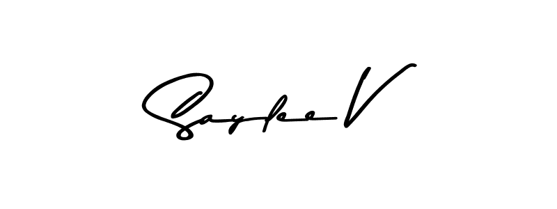 This is the best signature style for the Saylee V name. Also you like these signature font (Asem Kandis PERSONAL USE). Mix name signature. Saylee V signature style 9 images and pictures png