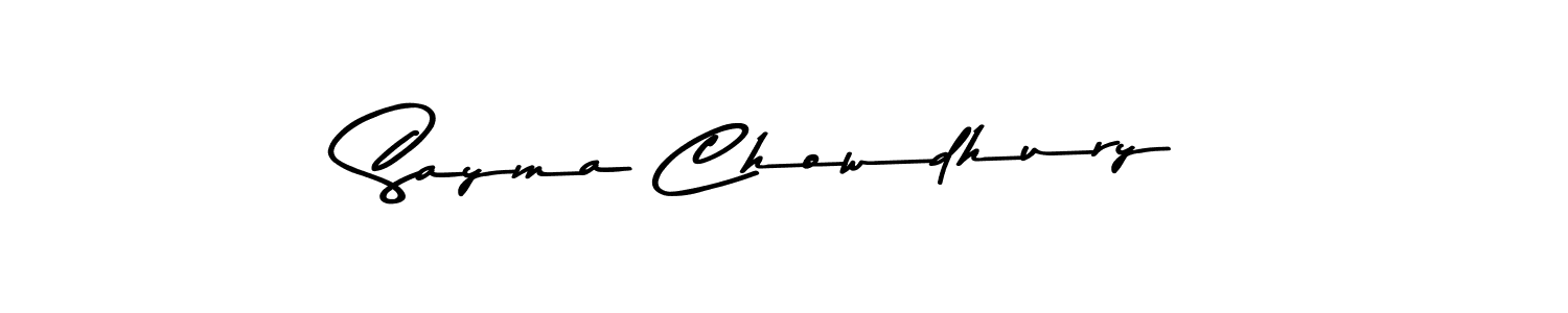 Make a beautiful signature design for name Sayma Chowdhury. Use this online signature maker to create a handwritten signature for free. Sayma Chowdhury signature style 9 images and pictures png