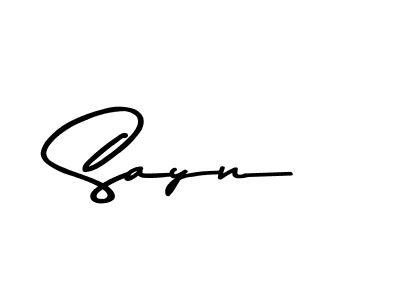 How to make Sayn name signature. Use Asem Kandis PERSONAL USE style for creating short signs online. This is the latest handwritten sign. Sayn signature style 9 images and pictures png