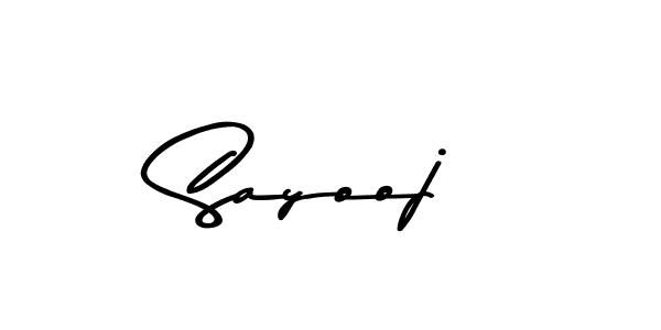 Make a beautiful signature design for name Sayooj. With this signature (Asem Kandis PERSONAL USE) style, you can create a handwritten signature for free. Sayooj signature style 9 images and pictures png