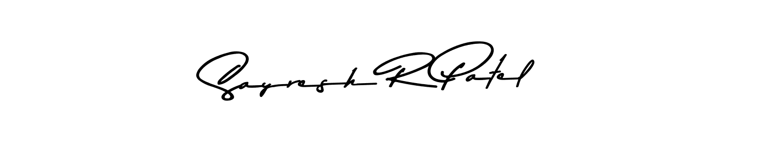 How to Draw Sayresh R Patel signature style? Asem Kandis PERSONAL USE is a latest design signature styles for name Sayresh R Patel. Sayresh R Patel signature style 9 images and pictures png