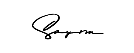 Here are the top professional signature styles for the name Sayrm. These are the best autograph styles you can use for your name. Sayrm signature style 9 images and pictures png