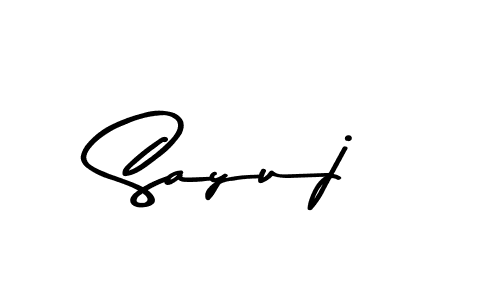 How to make Sayuj signature? Asem Kandis PERSONAL USE is a professional autograph style. Create handwritten signature for Sayuj name. Sayuj signature style 9 images and pictures png