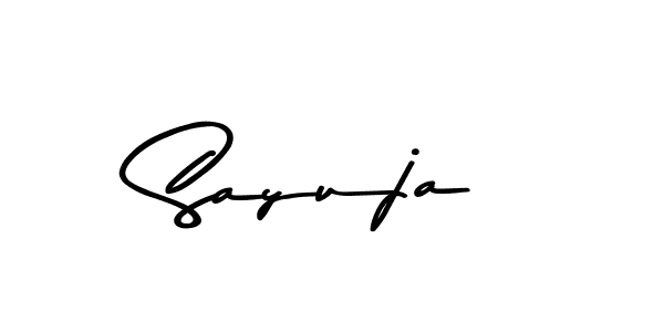 How to make Sayuja name signature. Use Asem Kandis PERSONAL USE style for creating short signs online. This is the latest handwritten sign. Sayuja signature style 9 images and pictures png