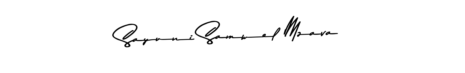 Make a beautiful signature design for name Sayuni Samwel Mzava. Use this online signature maker to create a handwritten signature for free. Sayuni Samwel Mzava signature style 9 images and pictures png