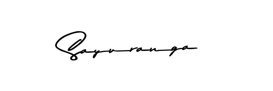 Sayuranga stylish signature style. Best Handwritten Sign (Asem Kandis PERSONAL USE) for my name. Handwritten Signature Collection Ideas for my name Sayuranga. Sayuranga signature style 9 images and pictures png