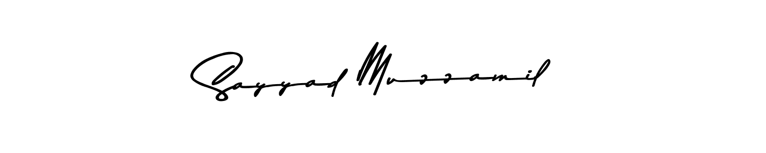 Create a beautiful signature design for name Sayyad Muzzamil. With this signature (Asem Kandis PERSONAL USE) fonts, you can make a handwritten signature for free. Sayyad Muzzamil signature style 9 images and pictures png