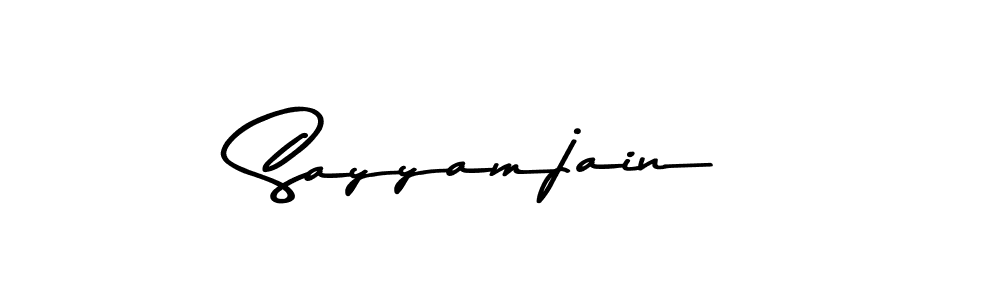 How to Draw Sayyamjain signature style? Asem Kandis PERSONAL USE is a latest design signature styles for name Sayyamjain. Sayyamjain signature style 9 images and pictures png